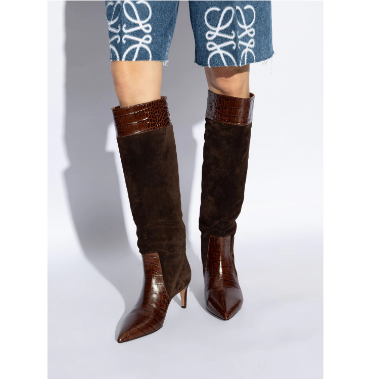 Women's High Shaft Pointed Toe Stiletto Heel Fashion Boots - Style s.html