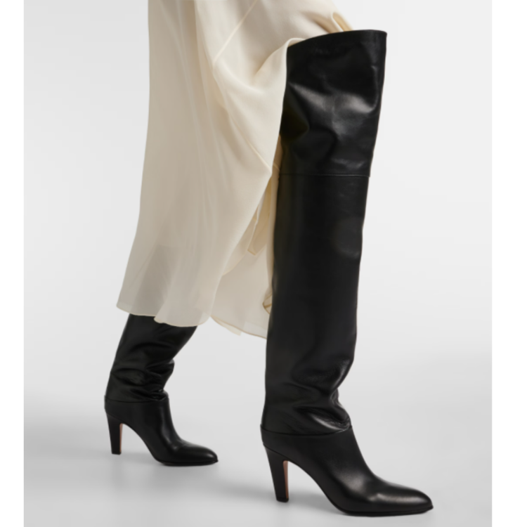 Women's Over-the-Knee High Heel Fashion Boots in Black - Style c.html